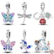 thumbnail image 2 of Charms Genuino Encantos De Plata Esterlina Ajuste Original Pandora Pulsera De 925 Joyería Colocación Haciendo Libélula Mariposa Colgante, 2 of 4
