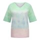 thumbnail image 4 of Blusas de Manga Corta Casuales para las Mujeres con Cuello en V, Top de Poliéster de Moda de Verano para el Uso Diario, 4 of 8