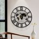 thumbnail image 2 of Mapa creativo Reloj de pared decorativo de hierro forjado, 2 of 4