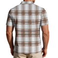thumbnail image 5 of Uwinwear Men's Polo Shirts Short Sleeve Casual Polo T Shirt Color Block Slim Fit Golf Shirts Big and Tall Summer Tops,White,S, 5 of 6