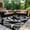 Black & White, variant on Kzaei Waterproof Outdoor Rug, 4'x6' Reversible Plastic Camping Area Rugs, Black & White