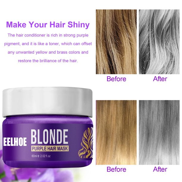Risewill nursing essence|Purple Hair Mask Hair Conditioner Toner for Blonde, Platinum & Silver Hair Banish Yellow Hues Reduce Brassiness & Condition Dry Damaged Hair Risewill nursing essence|Purple Hair Mask Hair Conditioner Toner for Blonde, Platinum & Silver Hair Banish Yellow Hues Reduce Brassiness & Condition Dry Damaged Hair