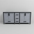 thumbnail image 5 of Lexora Home Ziva 80" Vanity Cabinet in Dark Gray, 5 of 6