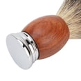 thumbnail image 3 of Mango de madera profesional portátil ergonómico elegante pelo suave hombres cepillo de afeitar para peluquería en casa, 3 of 8