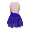 thumbnail image 2 of Sinleey Robe de Patinage Artistique pour Filles, Sans Manches, avec Strass Scintillants, Robe de Danse Ballet, Bleu Royal 8, 2 of 7