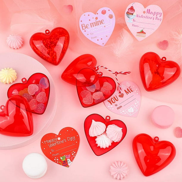 48 Pack Kids Valentines Day Cards Valentine Party Favors Set with 36 Filled  Hearts Gift Toys for Kids Valentines Classroom Exchange, Game Prizes and  School Carnival Supplies 
