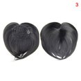 thumbnail image 3 of CAROOTU Seamless Silks-Base Hair Topper Fringe Hairpiece Straight Clip in Forehead Topper with Wispy Bangs, 3 of 7