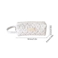 thumbnail image 4 of Under 1$ Pencil Case Heart Dots Quilted Cute Pen Pouch Portable Handheld Stationery Organizer for College Office Teens 7.2x3.3x2.6 in Cloth by Xuniizn, 4 of 7