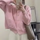 thumbnail image 1 of Chaqueta tipo suéter estilo Chanel de estilo coreano nueva de primavera y otoño para mujer, suave y dulce, de un solo pecho, de cuello redondo corto, tendencia de cárdigan de punto, 1 of 5