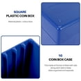 thumbnail image 5 of ckepdyeh Square Plastic 10 Coin Capacity Holder Slab Storage Box Case Fit for PCCB Plastic collection small round box, 5 of 8