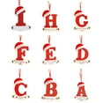 thumbnail image 2 of Xinwanna Decorative Christmas Tree Pendant Creative Ornamental Hanging Letter Pendant Decorations for Festival (Type J), 2 of 13