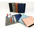 thumbnail image 5 of Aokur Passport Holder for Men Women, PU Leather Passport Wallet Travel Document Organizer Cruise Accessories Travel Must Haves Dark Blue, 5 of 6