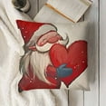 thumbnail image 3 of YINGXI  Red Valentines Pillow Covers Happy Valentines Day Decor for Home Red Stripes Love Heart Gnome Valentine Pillows Decorative Throw Pillows Valentines Day Decorations 20x20in, 3 of 5