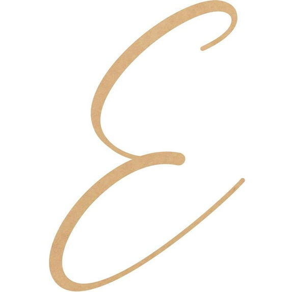 Unfinished MDF Wood Letter E, Craft 7'' Tall Home Décor, Bellany