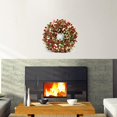 thumbnail image 4 of Guirnalda de Navidad artificial de pino rojo verde de plástico Decoración de manto de corona de Navidad para interiores al aire libre (Navidad verde rojo) Namotu WRJM-397, 4 of 4