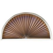 Redi Shade Original Arch Light Filtering Pleated Fabric Shade Natural, Indoor Use, 72" x 36"