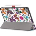 thumbnail image 4 of Epicgadget Trifold Case for iPad Air 5 (5th Gen, 2022) / iPad Air 4 10.9 Inch (4th Generation, 2020) - Slim Lightweight Protective Shell with Auto Sleep/Wake Trifold Stand Cover Case (Butterfly), 4 of 5