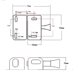 thumbnail image 3 of Matsuzay Cerradura de pestillo magnético de plástico, plástico, puerta de ABS, pasador de seguridad magnético de plástico Cerradura de Cerraduras de hardware sin llave, 3 of 5