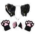thumbnail image 2 of Diadema con de gato sintética y de garra para 3 PIEZAS Colcomx cintas para el pelo con orejas de gato, 2 of 7