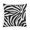 Pattern-1, variant on Pillow Cases Black And White Zebra Print Linen Pillow Cover 16"x16" for Sofa Bed Party Zebra Black Animal Print Outside Pillows