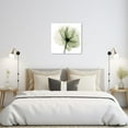 thumbnail image 4 of ZHONGYUTONG Abstract Flower Canvas Wall Art Green Floral Painting Prints Elegant Artwork for Living Room Bedroom Decor Framed (12.00" x 12.00"), 4 of 6