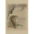 thumbnail image 2 of Unknown 17x24 Gold Ornate Wood Framed with Double Matting Museum Art Print Titled - Tiger, 2 of 4