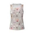 thumbnail image 4 of Fotbe Various Rabbits Womens Loose Fit Casual Flowy Slim-Fit Tank Tops Athletic Round Neck Trendy Sleeveless Summer Tops for Gym and Yoga-Large, 4 of 9