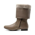 thumbnail image 4 of BURUDANI Womens Wide Calf Faux Fur Slouchy Low Heel Side Zip Knee High Boots Blvd-W Wide/Calf Winter Boots, 4 of 6