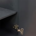 thumbnail image 4 of 49 in. Double Wooden Vanity Dark Gray with Black Galaxy Oval Sink, 4 of 11