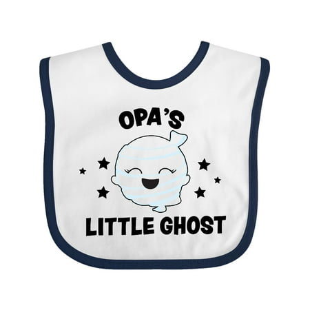 

Inktastic Cute Opa s Little Ghost with Stars Gift Baby Girl Bib