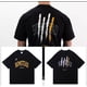 thumbnail image 2 of Camiseta de algodón de alta calidad para hombre y mujer, camisa holgada de gran tamaño para gimnasio, Fitness, verano, 2023 xuanjing unisex, 2 of 2