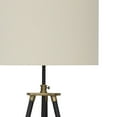 thumbnail image 2 of Benjara Egan 71 Inch Floor Lamp, White Drum Shade and Classic Tripod Metal Base, 2 of 5