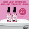 thumbnail image 3 of Air Jungles Toilet Poop Odor Eliminator Spray, Rose Scent, Spray It Before No.2, Up to 100 Uses Per Bottle, For Home, Travel, Office Bathroom, and College Dorm Bathroom, 3 of 7