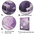 thumbnail image 3 of Designart "Dreaming In A Lyrical Purple Dream" Abstract Spirals Floater Framed Wall Art Prints, 3 of 5
