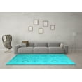 thumbnail image 3 of Ahgly Company Indoor Rectangle Abstract Light Blue Modern Area Rugs, 6' x 9', 3 of 4
