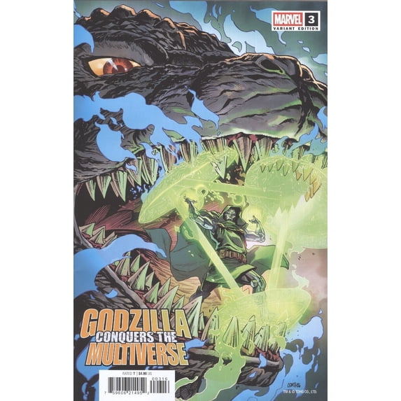 Collectible Godzilla Conquers the Multiverse #3C VF ; Marvel Comic Book
