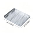 Stainless Steel Baking Sheet with Removable Rack, Heavy Duty Oven Tray ...