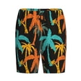 thumbnail image 4 of Fotbe Palm Trees Pajama Shorts for Men, Men's Pajama Bottoms, Sleepwear,Short Pajama Pants-Medium, 4 of 9