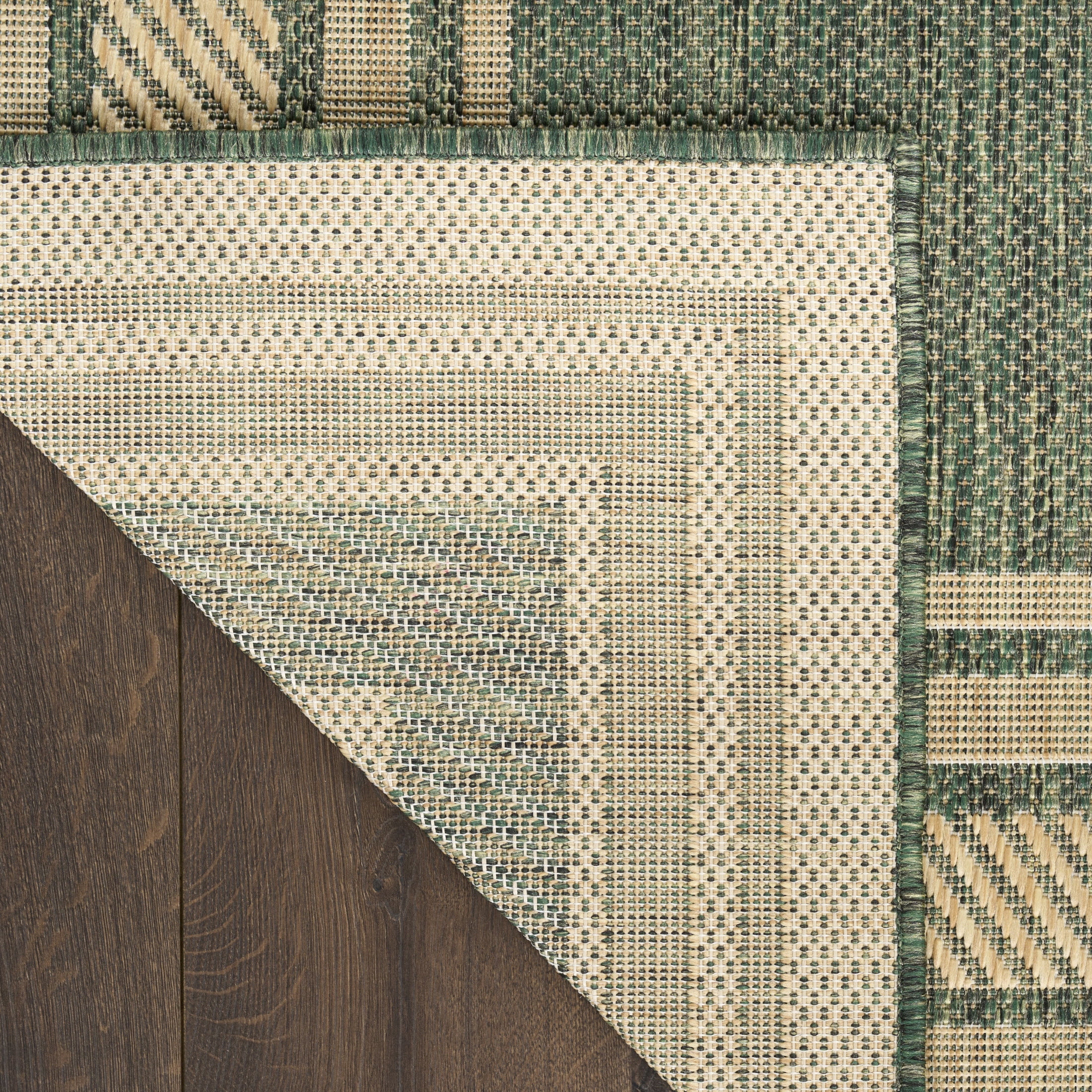 Nourison Horizon Indoor/Outdoor 2' x 3' Green Modern Rug
