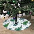 thumbnail image 2 of FMSHPON Christmas TreesSnowflakes Xmas Christmas Tree Skirt Stand Mat for Holiday Party Decoration Indoor Outdoor 36 inches, 2 of 3