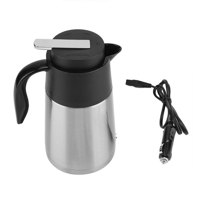 1300ml Car Kettle Thermos, Stainless Steel Car Truck Travel Electric Kettle Pot Heating Water Cup for Hot Water,Coffee,Tea(12V ???)