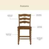 Pioneer Woman Harper Counter-Height Wood Stools, 2 Pack, Homestead Brown - Walmart.com