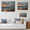 thumbnail image 4 of Designart "Horizon by the Sunset Beach IV" Coastal Print on Natural Pine Wood, 4 of 5