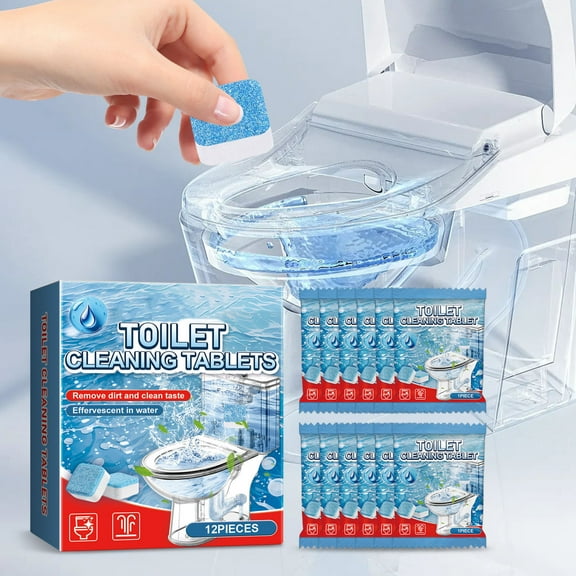 Toilet Bowl Cleaner Powder, Foaming Cleaner with Hard Water Scale Remover for Stubborn Stains, Deep Cleaning Decontamination for Household and Commercial Use