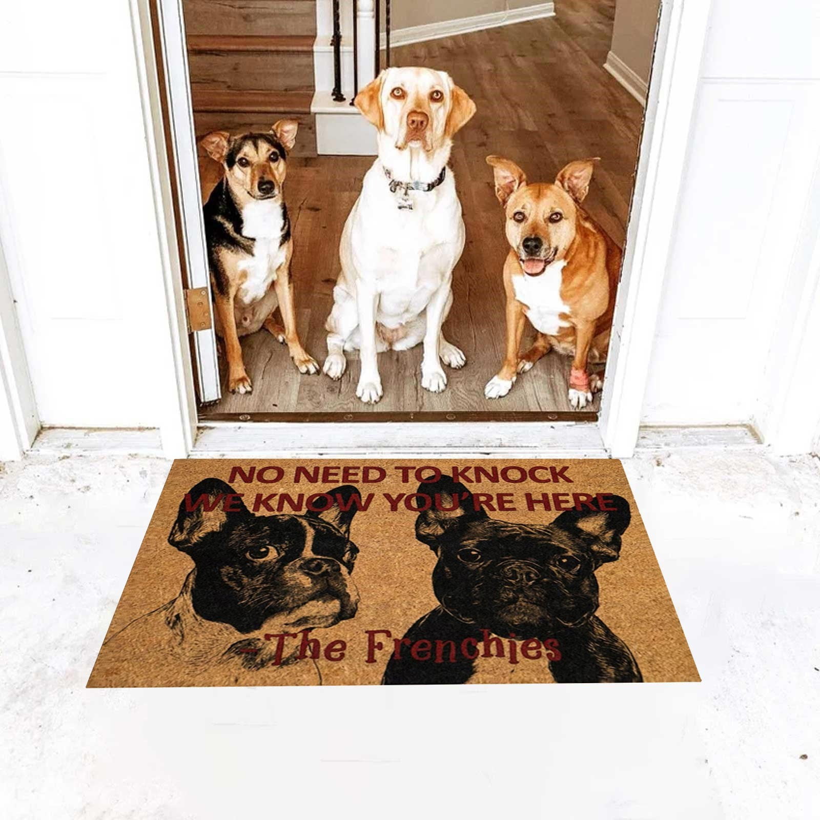 Dog welcome mat hotsell