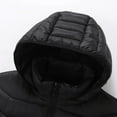 thumbnail image 4 of Ceisia Men's Hooded Zipper Closure Solid Color Gift Casual Style Outerwear - Nylon-Spandex for Daily & Outdoor Wear, 4 of 8