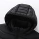 thumbnail image 4 of Ceisia Men's Hooded Zipper Closure Solid Color Gift Casual Style Outerwear - Nylon-Spandex for Daily & Outdoor Wear, 4 of 8