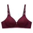 thumbnail image 2 of kamemir Bra Bras for Women No Underwire - Seamless Bras for Women, Wireless Bra, Adjustable Wirefree Bra Red,38, 2 of 7