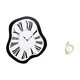 thumbnail image 5 of Reloj de pared acrílico distorsionado y figura abstracta decorativa. Colección artística única. Estatua de resina fundida, reloj creativo para escrito, 5 of 8