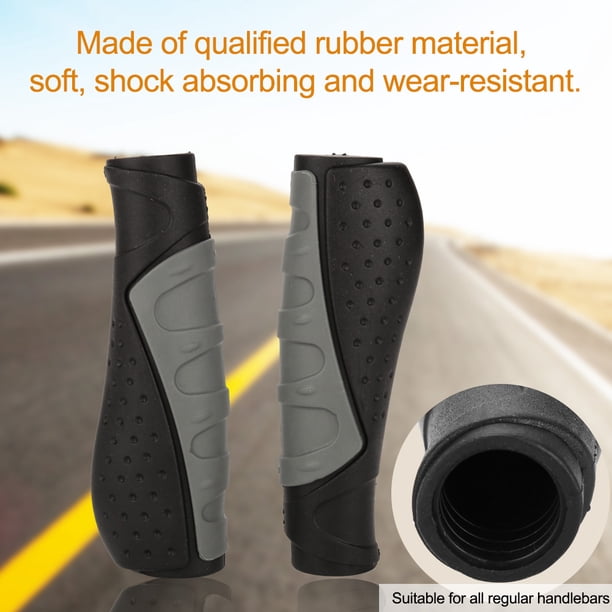1 par de empuñaduras de goma para manillar de bicicleta, ergonómicas y antideslizantes, accesorios para ciclismo
